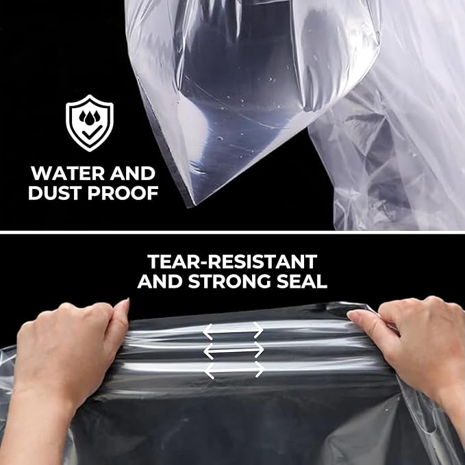 Extra Large Clear Plastic Bags 48 x 60 inches