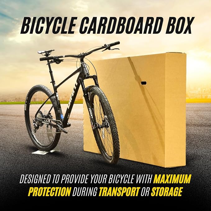 Double Walled Bicycle Shipping Boxes – Multiple Sizes | Optional Bubble Wrap & Tape
