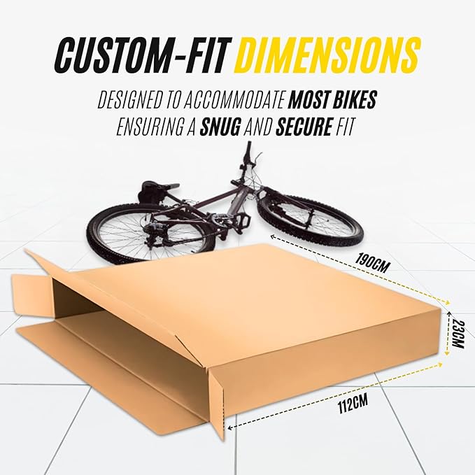 Double Walled Bicycle Shipping Boxes – Multiple Sizes | Optional Bubble Wrap & Tape