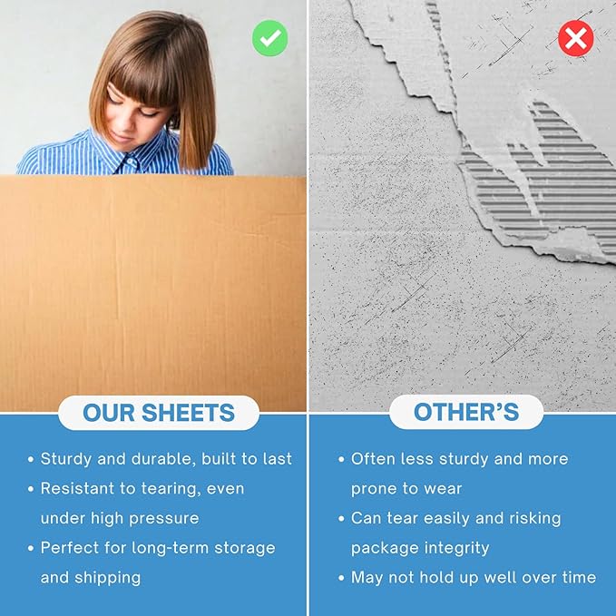 Corrugated Cardboard Sheets | 762×1016mm Single-Wall | Ideal for Packing, Craft & Cushioning