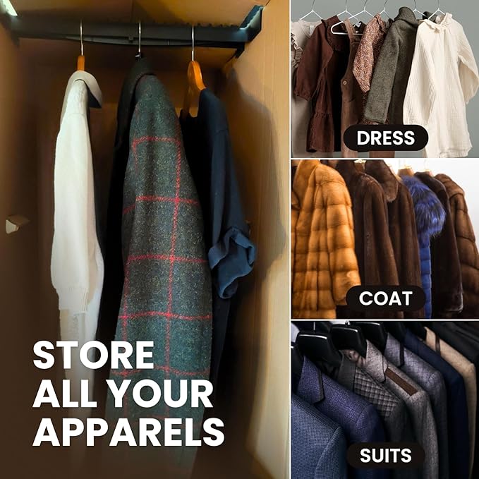 Double-Wall Wardrobe Moving Box with Hanging Rail | Strong & Spacious Clothing Box