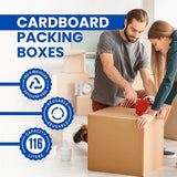 Extra Large Moving Boxes 55 x 46 x 46 cm Including Packing Set